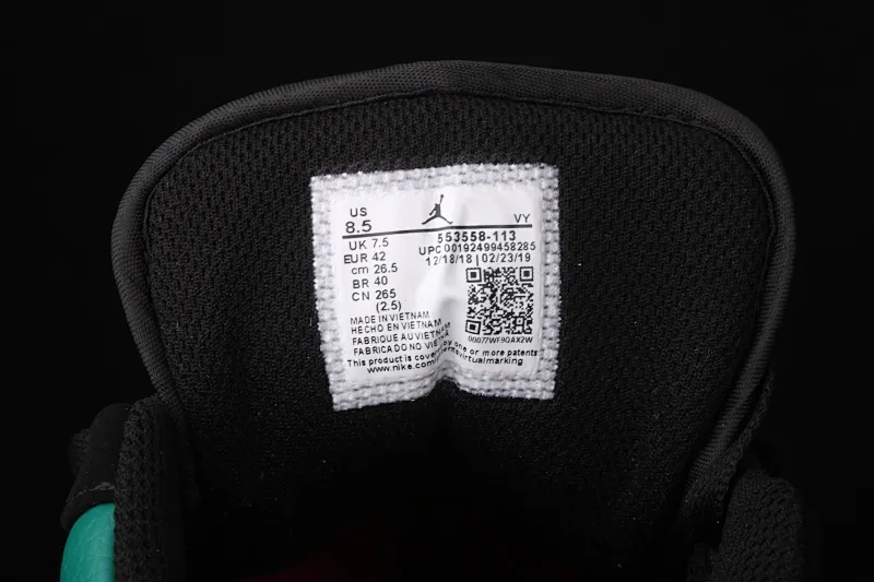 All Categories Air Jordan Jordan Series Basketball Shoes Air Jordan 1 Low New Version Air Jordan 1 Low AJ1 Joe 1 Low Top Leather Black Green Toe 553558-113